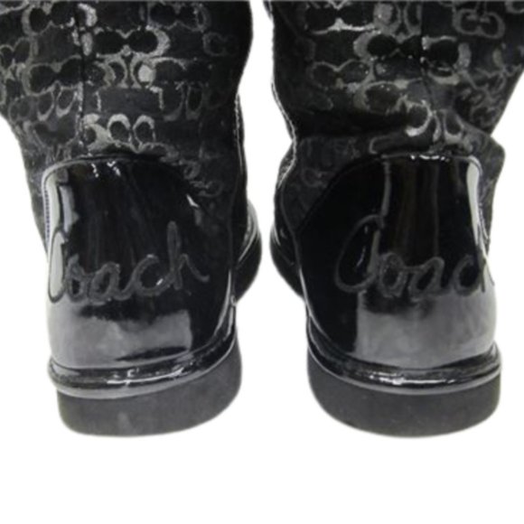 Coach Nikole Optic C Signature Mid-calf Boots - Picture 8 of 9